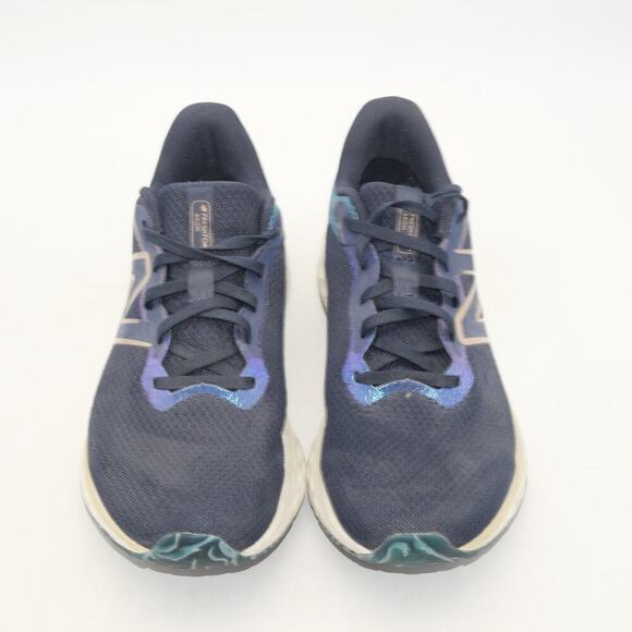 New Balance Women's 9 Fresh Foam Arishi V4 Shoes Sneakers Blue Gold NO Insoles - Picture 8 of 12